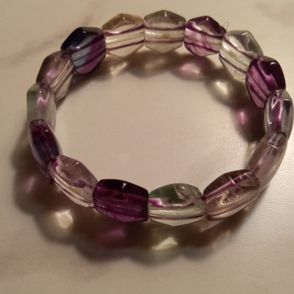 Free Dr teals eucalyptus soak with purchase of ametrine purple crystal bracelet - Picture 3 of 8